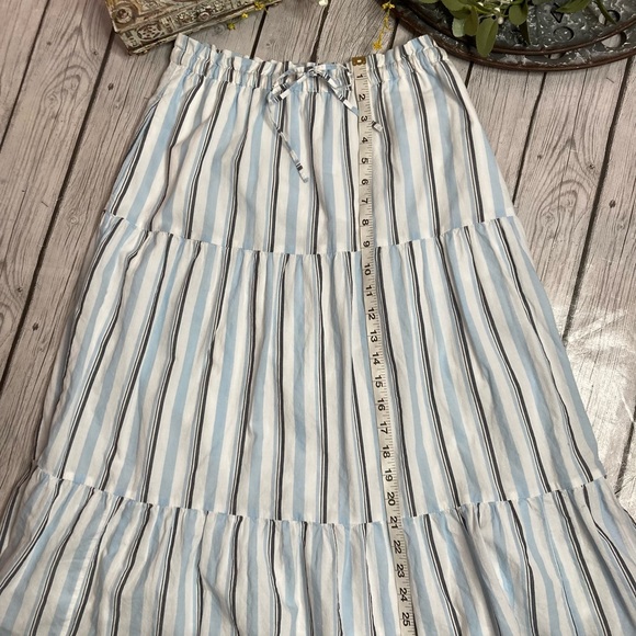 J. Crew Striped Tiered Skirt - Picture 9 of 11